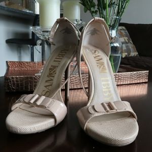 Cream, Patent Leather, Single-Sole, Heels